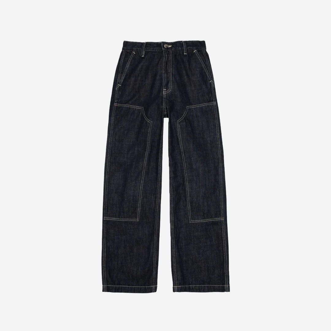 กางเกงยีนส์เดนิม Wendy Double Knee - สียีนส์เข้ม | Nudie Jeans