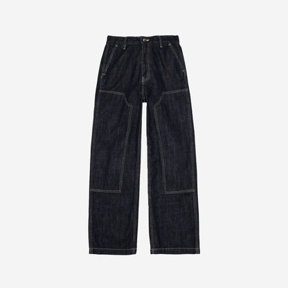 กางเกงยีนส์เดนิม Wendy Double Knee - สียีนส์เข้ม | Nudie Jeans