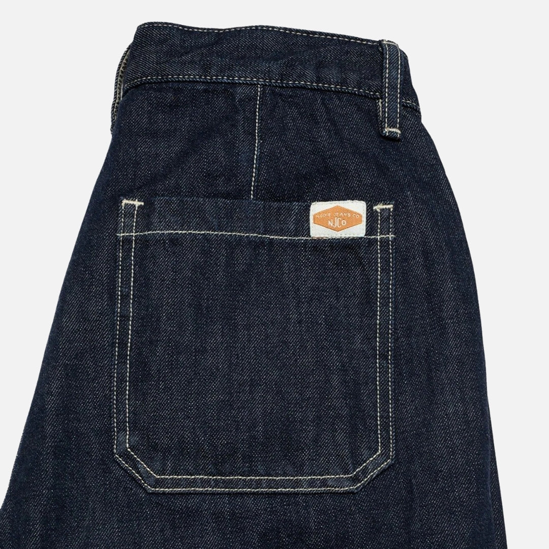กางเกงยีนส์เดนิม Wendy Double Knee - สียีนส์เข้ม | Nudie Jeans