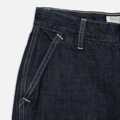กางเกงยีนส์เดนิม Wendy Double Knee - สียีนส์เข้ม | Nudie Jeans