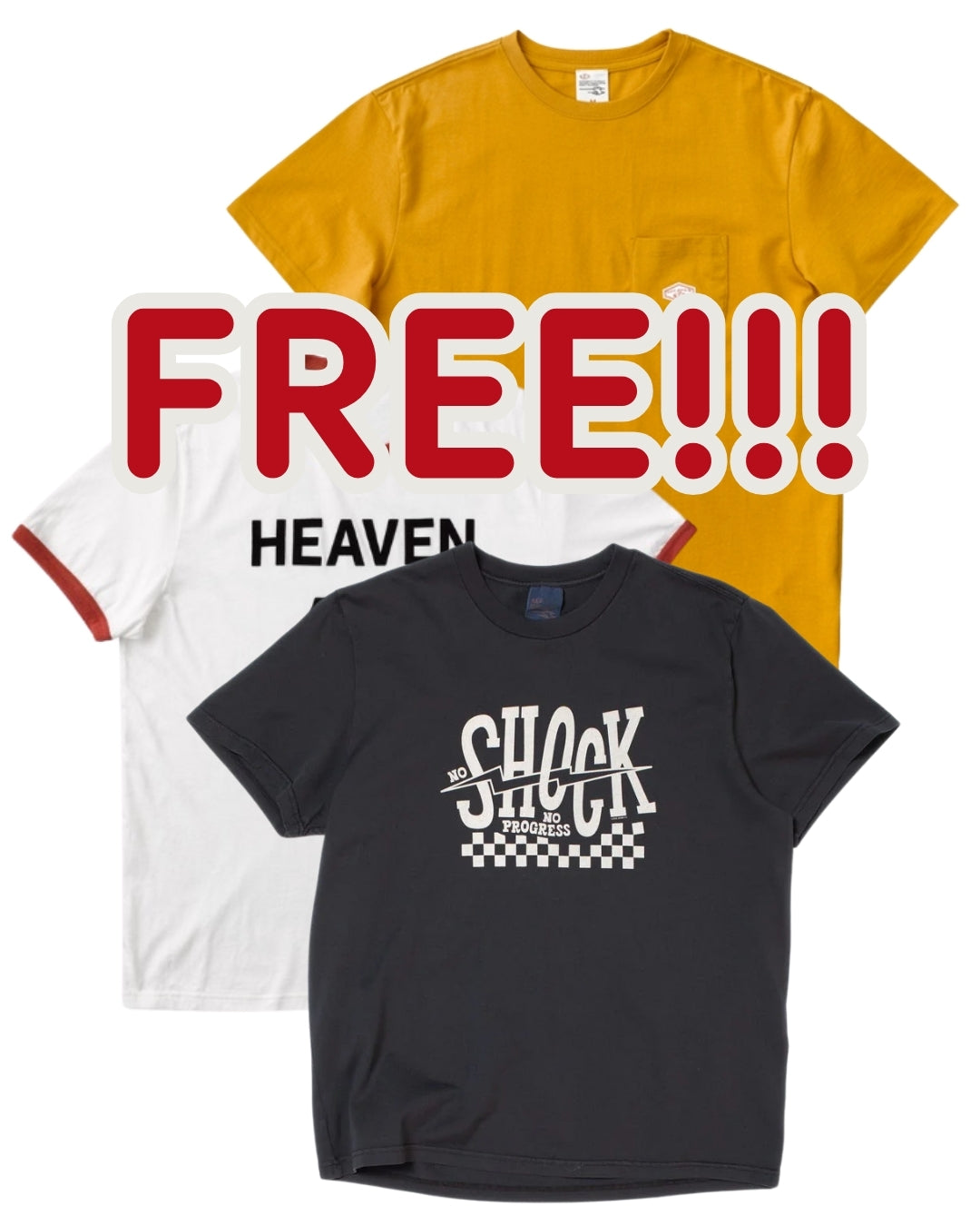Free Nudie T-Shirt for Promotion