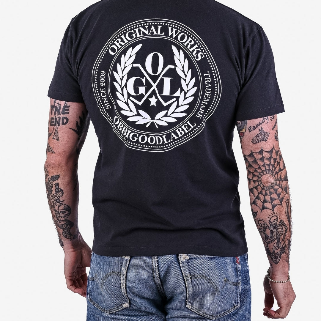 OGL 6.2oz Ringspun T-shirt 'OGL Logo' - Charcoal | Iron Heart