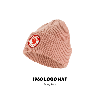 Fjallraven 1960 logo hat / หมวกถักลายลูกฟูก หมวกขนแกะ หมวกกันหิมะกันหนาว สำหรับนักผจญภัย ท่องเที่ยว หน้าหนาว