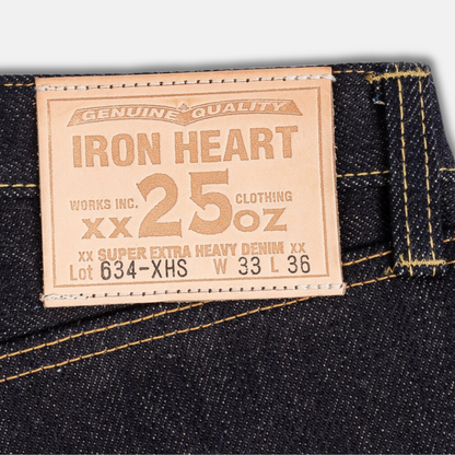 25oz Selvedge Denim Straight Cut Jeans (634XHS) | Iron Heart