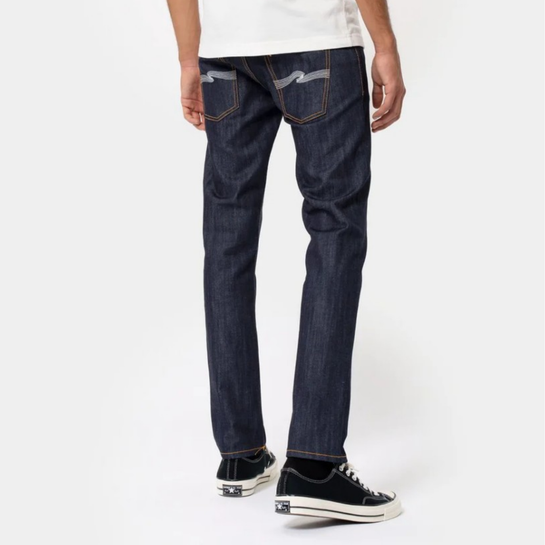 Thin Finn-Org. Dry Ecru Embo I Nudie Jeans