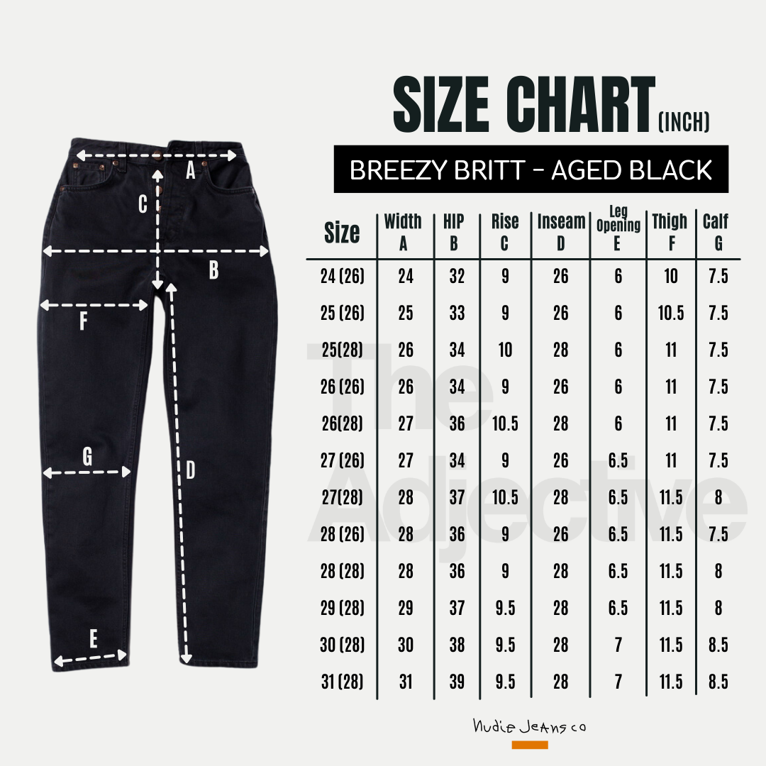 Breezy Britt-Aged Black I Nudie Jeans