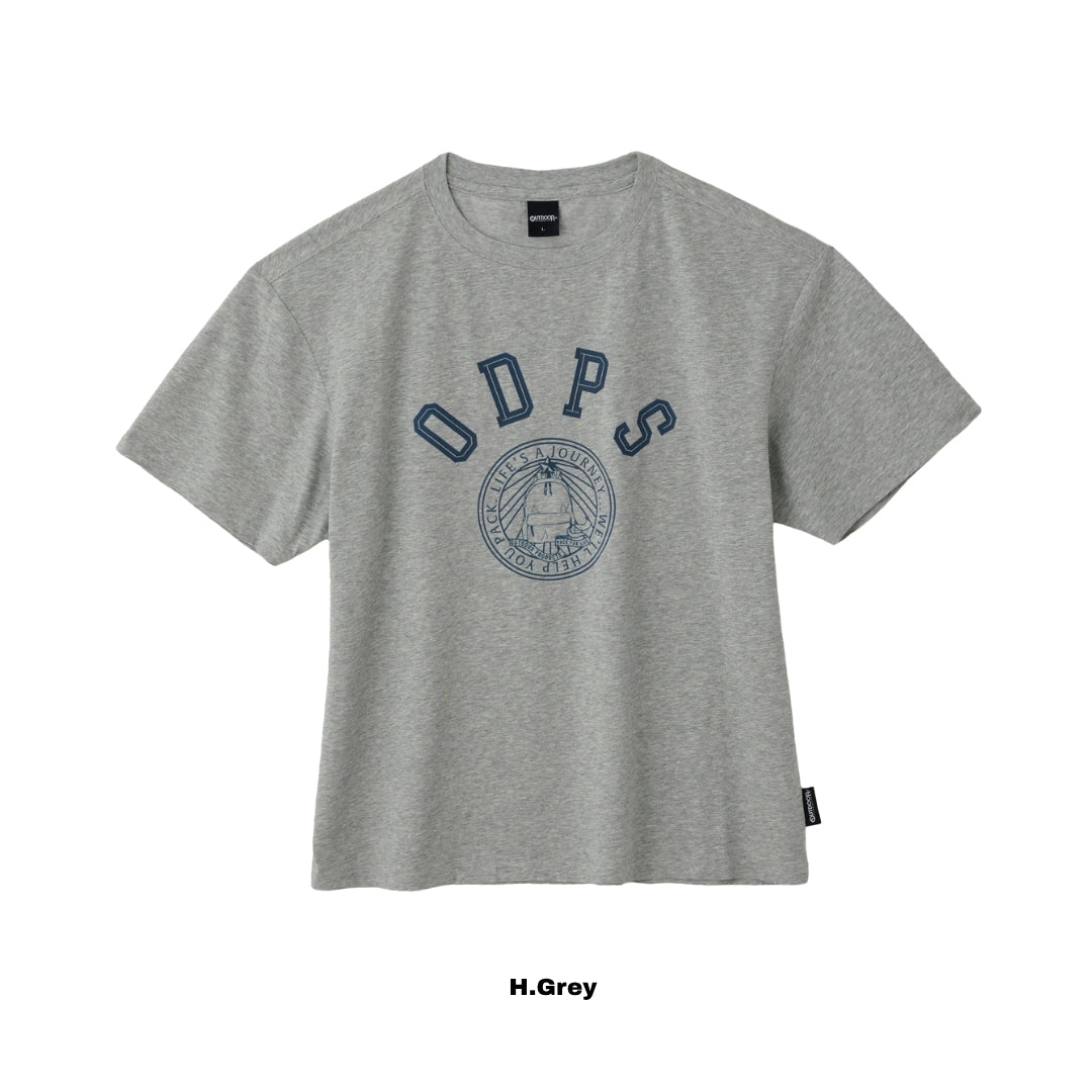 161336 เสื้อยืดแขนสั้น Unisex: ลายโลโก้สถาบัน | สินค้าสำหรับกิจกรรมกลางแจ้ง