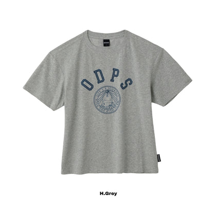 161336 เสื้อยืดแขนสั้น Unisex: ลายโลโก้สถาบัน | สินค้าสำหรับกิจกรรมกลางแจ้ง