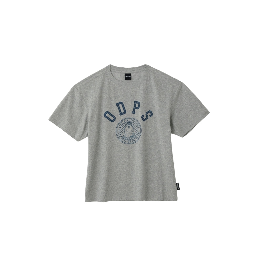161336 เสื้อยืดแขนสั้น Unisex: ลายโลโก้สถาบัน | สินค้าสำหรับกิจกรรมกลางแจ้ง