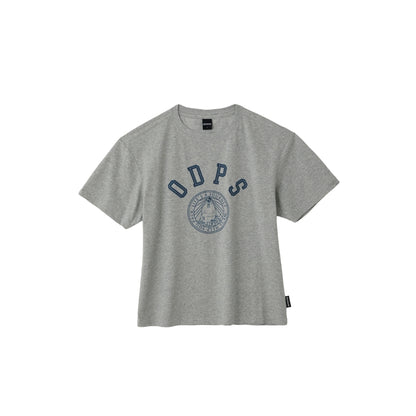 161336 เสื้อยืดแขนสั้น Unisex: ลายโลโก้สถาบัน | สินค้าสำหรับกิจกรรมกลางแจ้ง