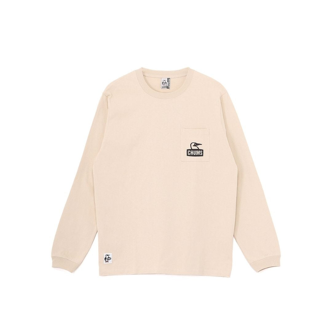 CHUMS Booby Face Pocket Brushed L/S T-Shirt | CHUMS