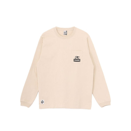 CHUMS Booby Face Pocket Brushed L/S T-Shirt | CHUMS