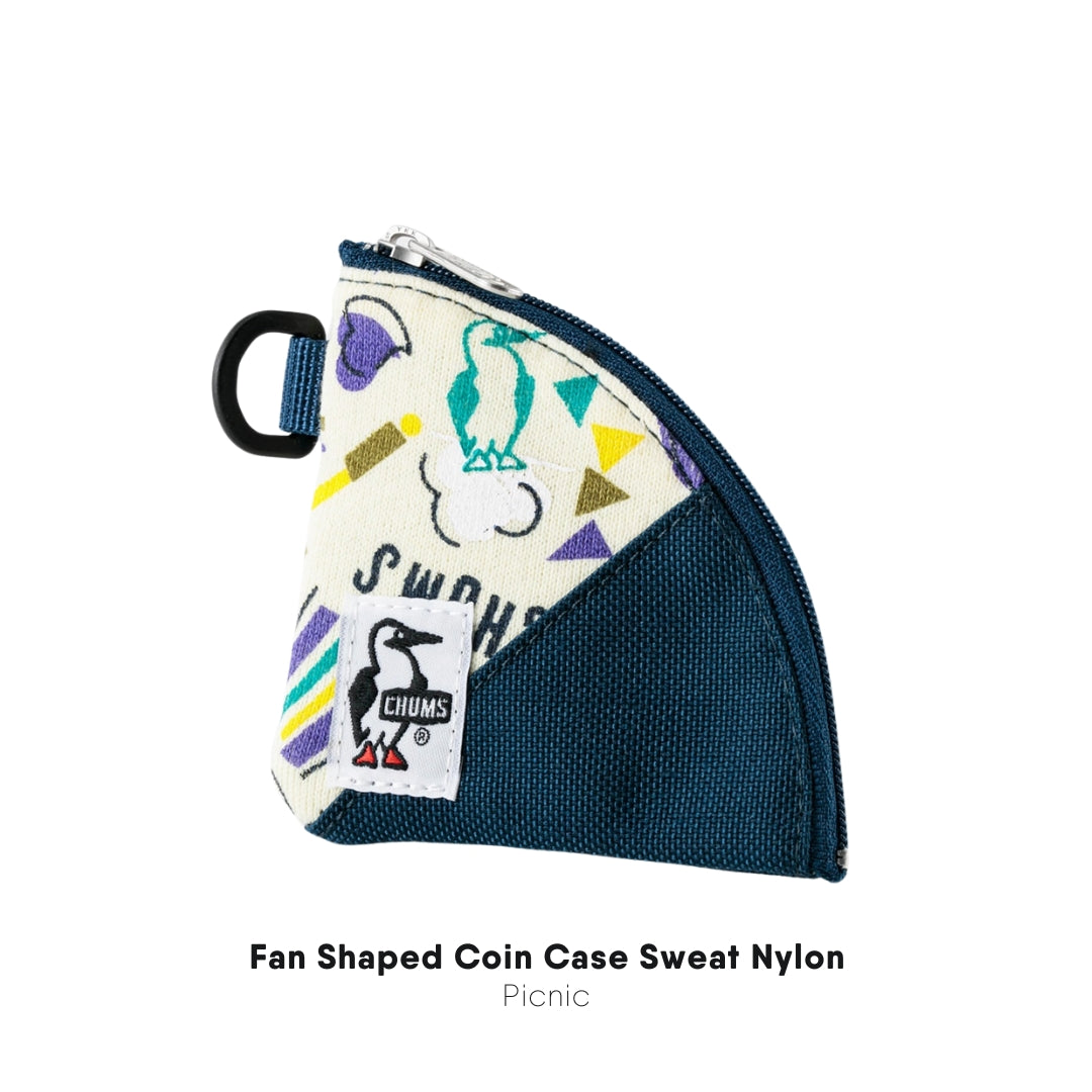 CHUMS Fan Shaped Coin Case Sweat Nylon I CHUMS