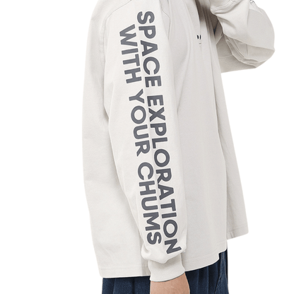 Space Booby on the Moon Brushed L/S T-Shirt | CHUMS