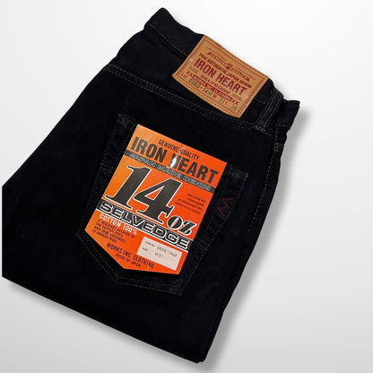 14oz Selvedge Denim Slim Straight Cut Jeans (666s-14od) | Iron Heart