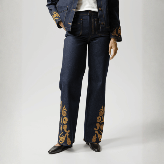 Holly Western Pants-Embroidery | Nudie Jeans