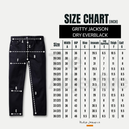 Gritty Jackson-Dry Everblack | Nudie Jeans