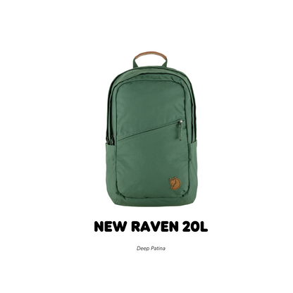 Fjallraven /Raven 20 /กระเป๋าเป้สะพายหลังดีไซส์เรียบง่าย สายและโลโก้หนังแท้ เป้เดินทาง เป้ท่องเที่ยว