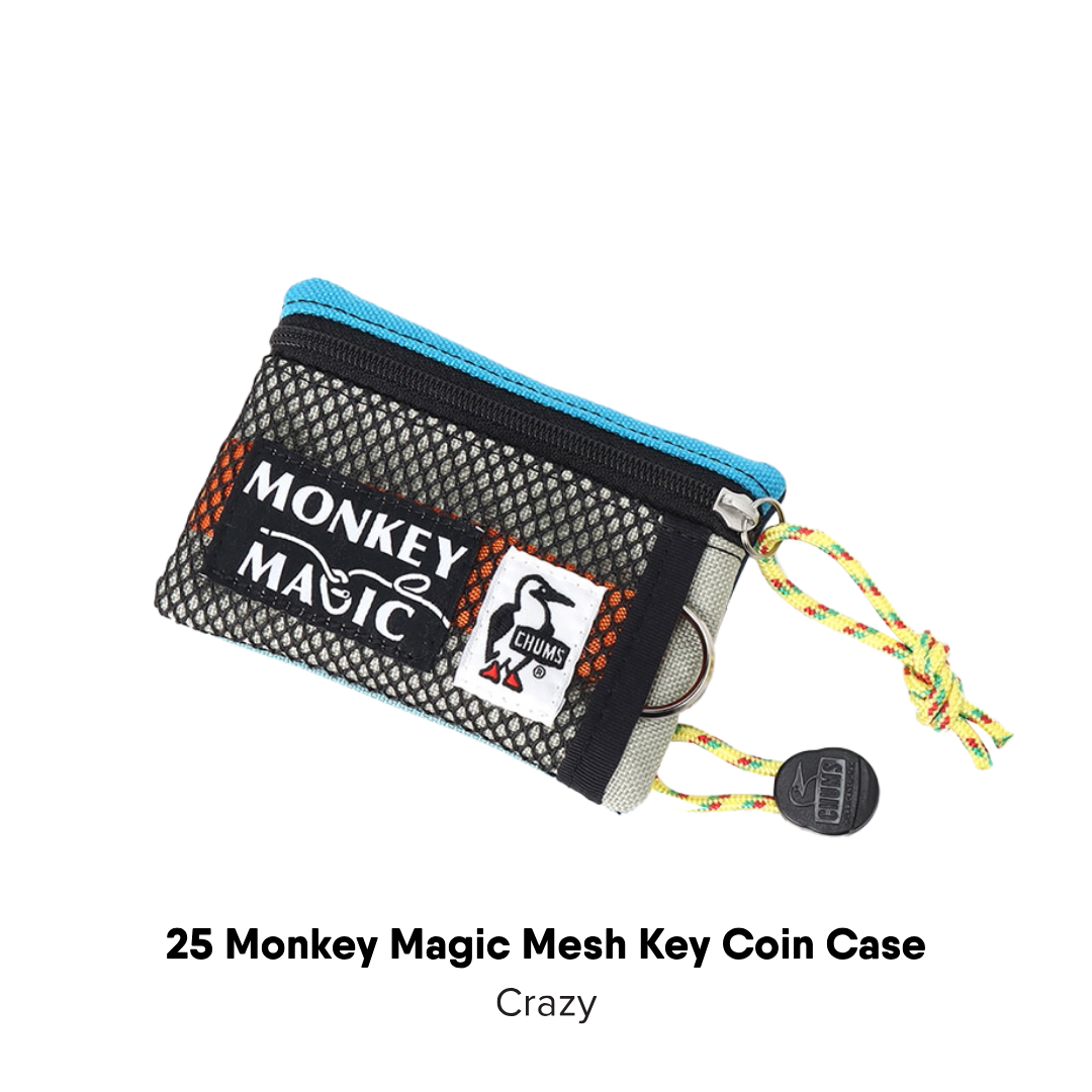 25 Monkey Magic Mesh Key Coin Case I CHUMS