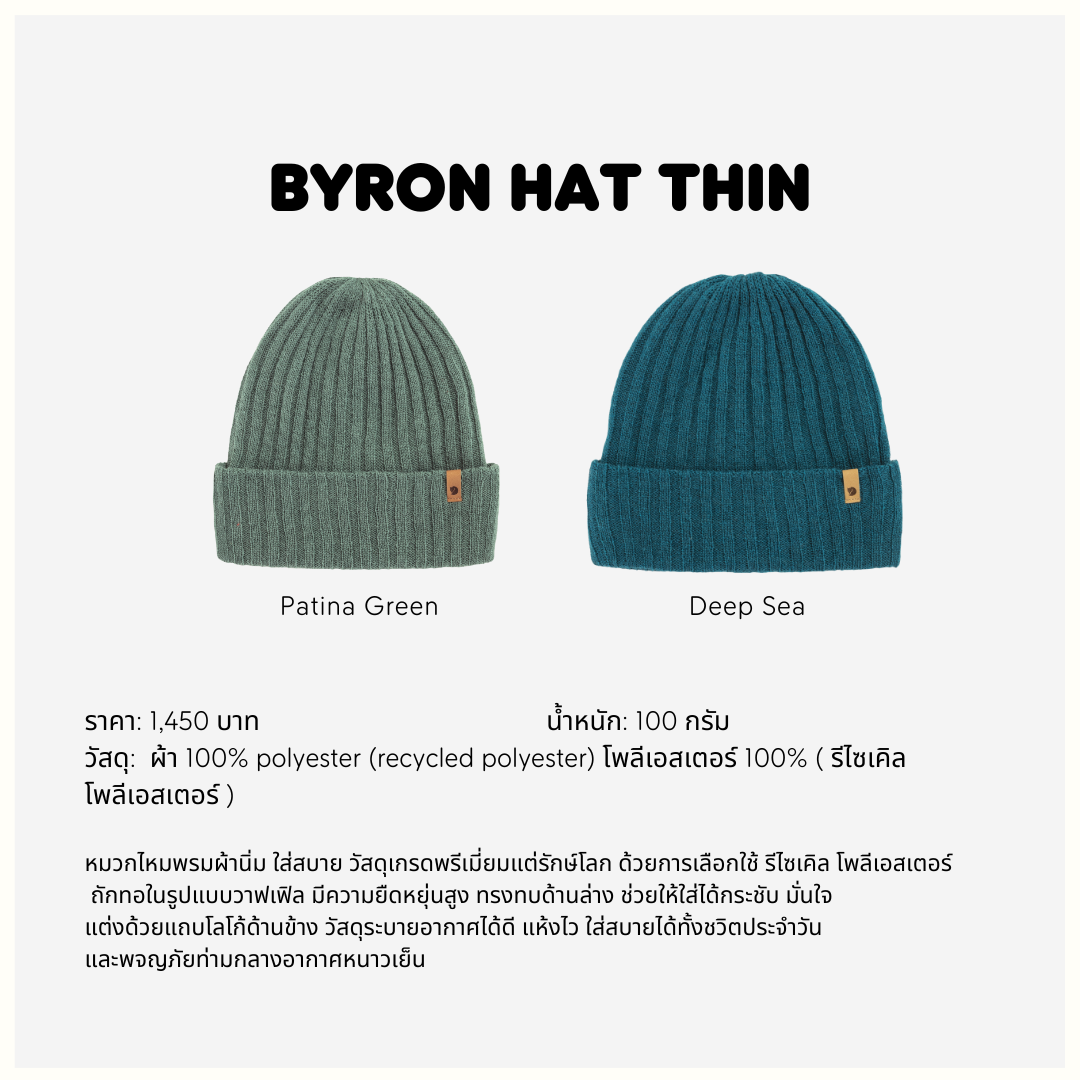 Byron Hat Thin I Fjallraven