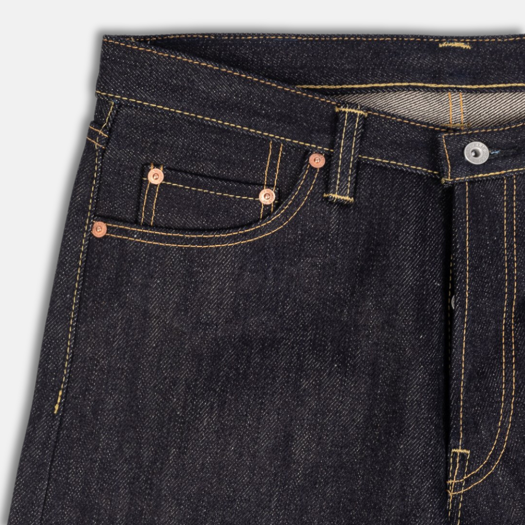 25oz Selvedge Denim Straight Cut Jeans (634XHS) | Iron Heart