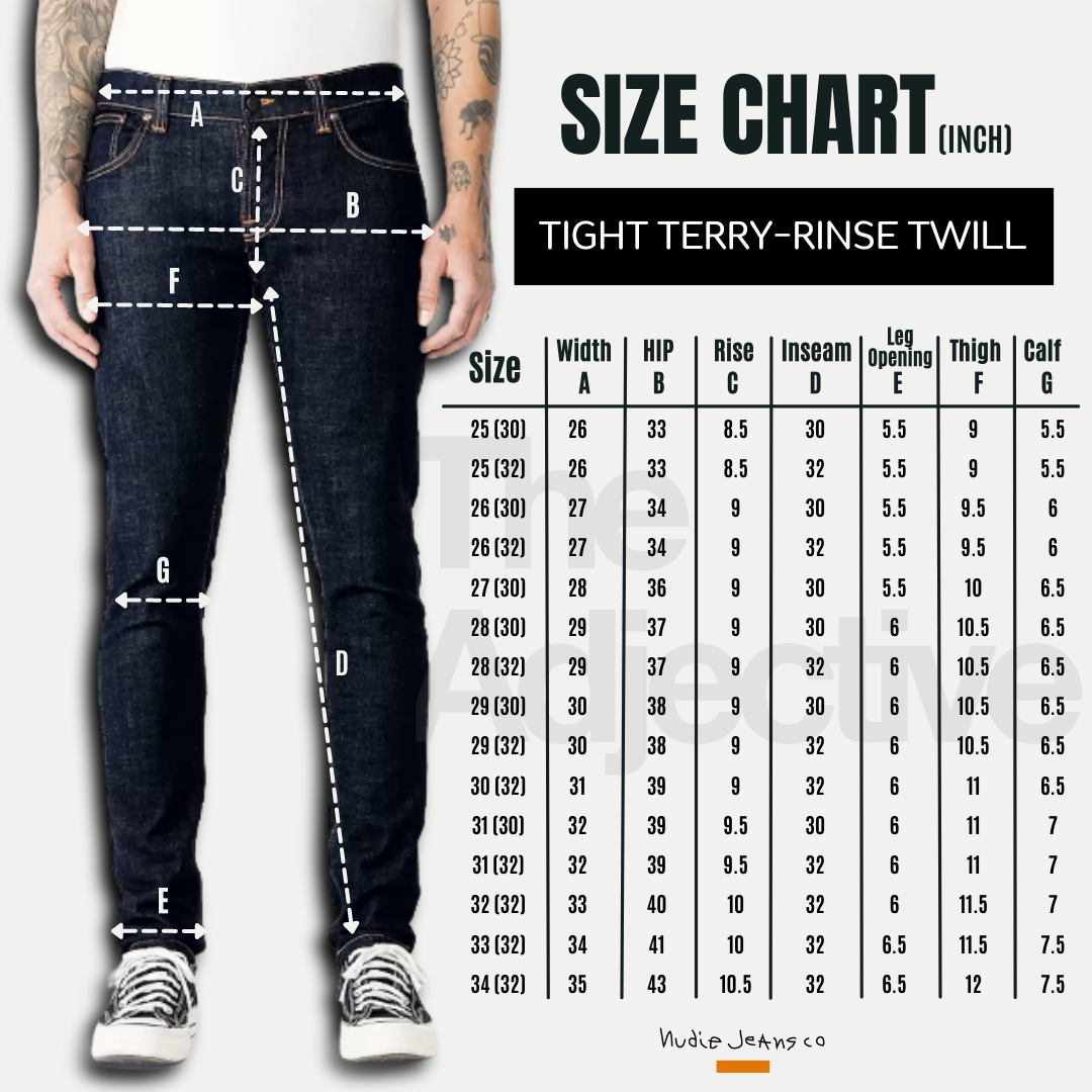 Tight Terry-Rinse Twill I Nudie Jeans