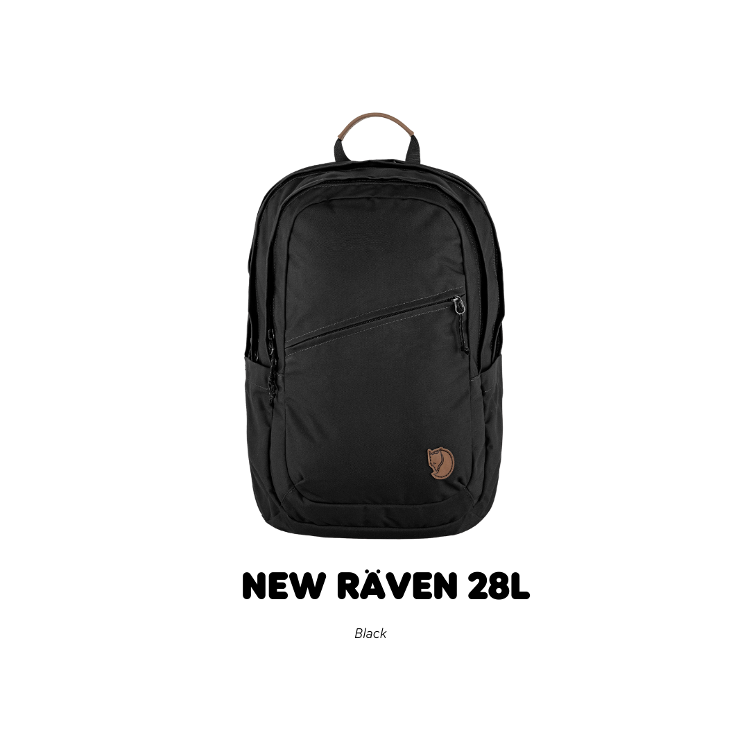Fjallraven /Raven 28 /กระเป๋าเป้สะพายหลังดีไซส์เรียบง่าย สายและโลโก้หนังแท้ เป้เดินทาง เป้ท่องเที่ยว