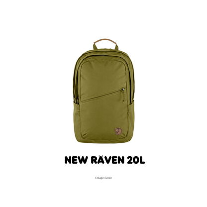 Fjallraven /Raven 20 /กระเป๋าเป้สะพายหลังดีไซส์เรียบง่าย สายและโลโก้หนังแท้ เป้เดินทาง เป้ท่องเที่ยว