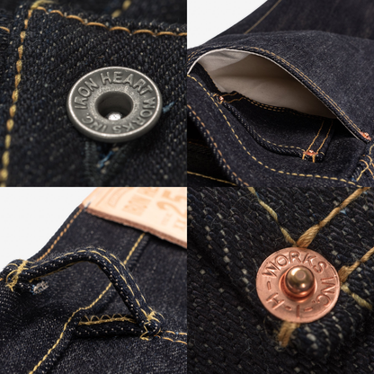 25oz Selvedge Denim Straight Cut Jeans (634XHS) | Iron Heart