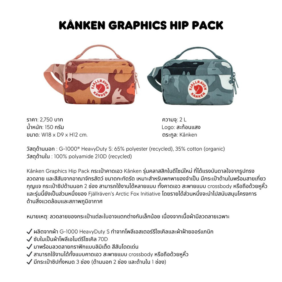 Kanken Graphics Hip Pack l Fjallraven