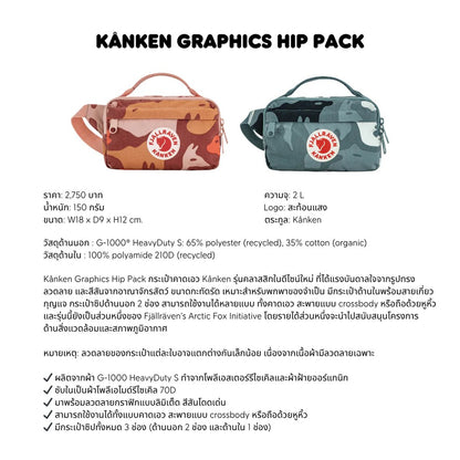 Kanken Graphics Hip Pack l Fjallraven