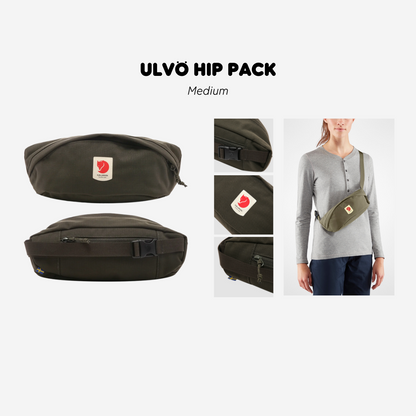 Fjallraven/ Ulvö Hip Pack Medium / กระเป๋าคาดอก-คาดเอว กระเป๋ากันน้ำ