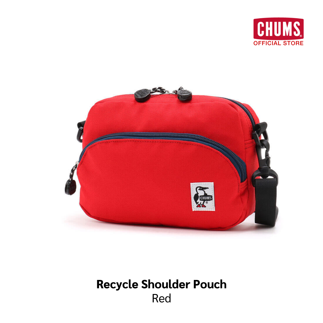 CHUMS Recycle Shoulder Pouch / กระเป๋าสะพายข้าง crossbody shoulder bag ผ้าโพลีเอสเตอร์ รีไซเคิล ชัมส์