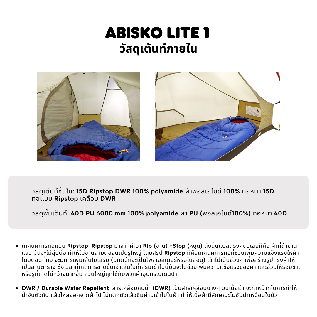 Abisko Lite 1 I Fjallraven