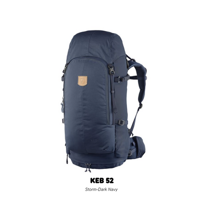 Fjallraven / Keb 52-52W / กระเป๋าเดินป่า ฉบับมือโปร ขนาด 52 ลิตร กระเป่าเป้แบคแพค กระเป๋าเป้เดินทาง เป้สำหรับเดินป่า