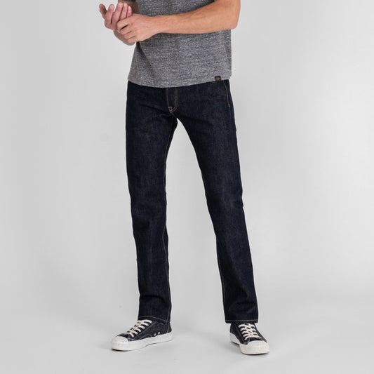 21oz Selvedge Denim Slim Tapered Cut Jeans - Indigo I Iron Heart