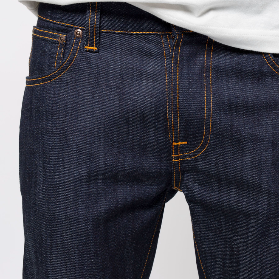 Thin Finn-Org. Dry Ecru Embo I Nudie Jeans