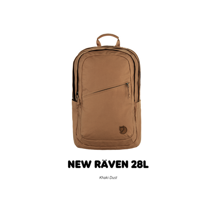 Fjallraven /Raven 28 /กระเป๋าเป้สะพายหลังดีไซส์เรียบง่าย สายและโลโก้หนังแท้ เป้เดินทาง เป้ท่องเที่ยว