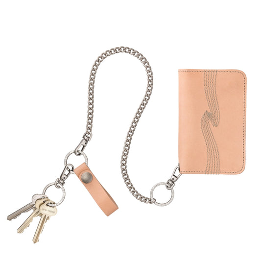 Alfredsson Chain Wallet-Natural l Nudie Jeans