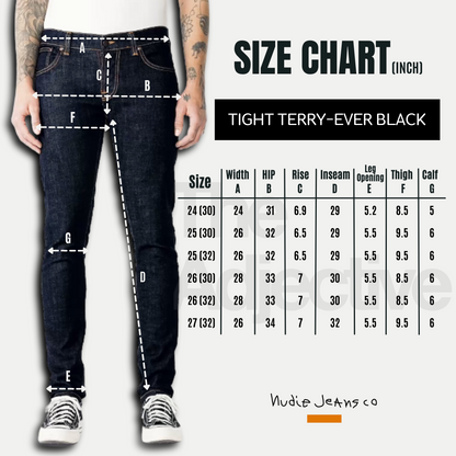 Tight Terry-Ever Black I Nudie Jeans