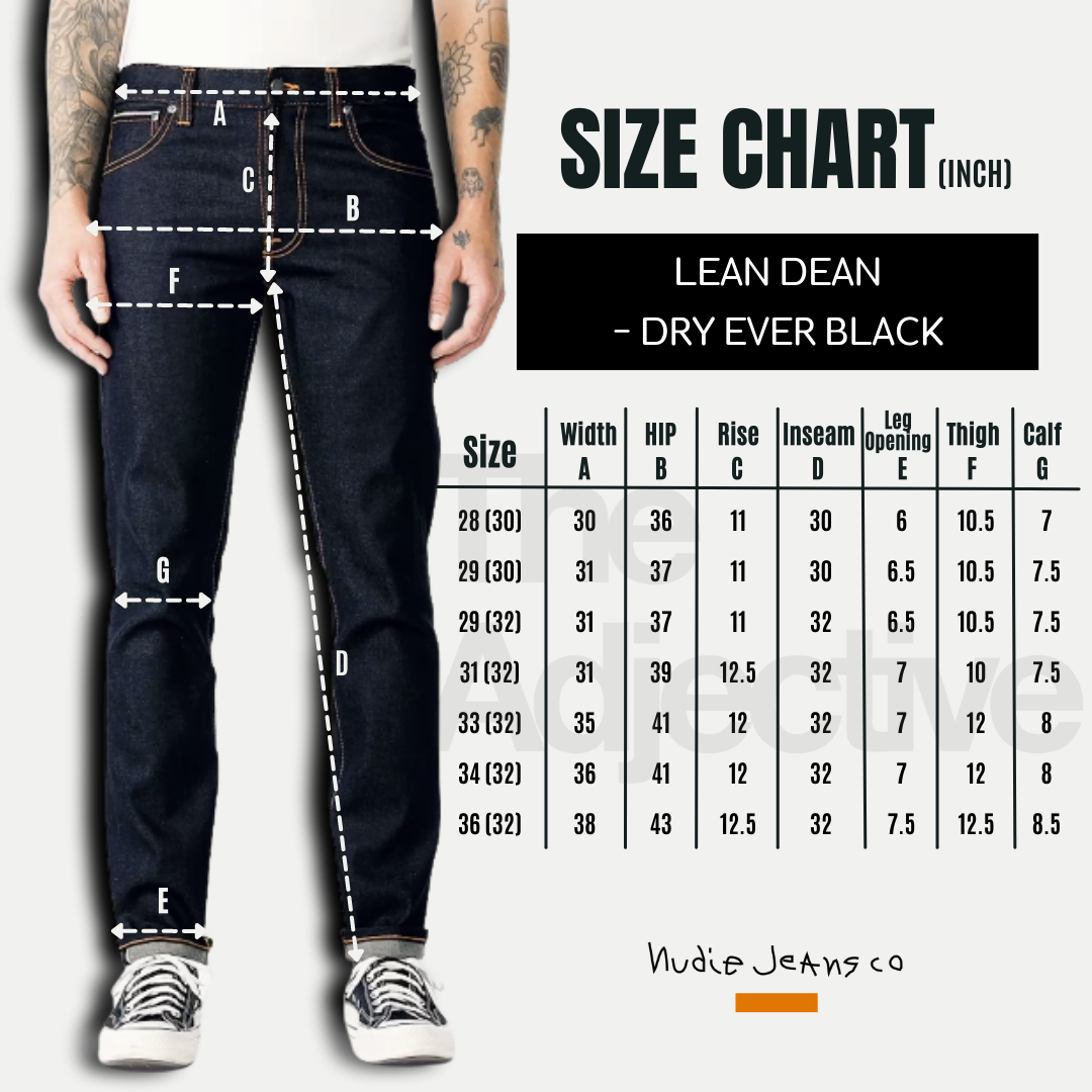 Lean Dean-Dry Ever Black | Nudie Jeans