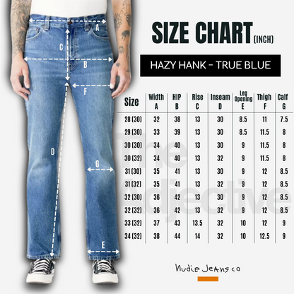 Hazy Hank-True Blue I Nudie Jeans