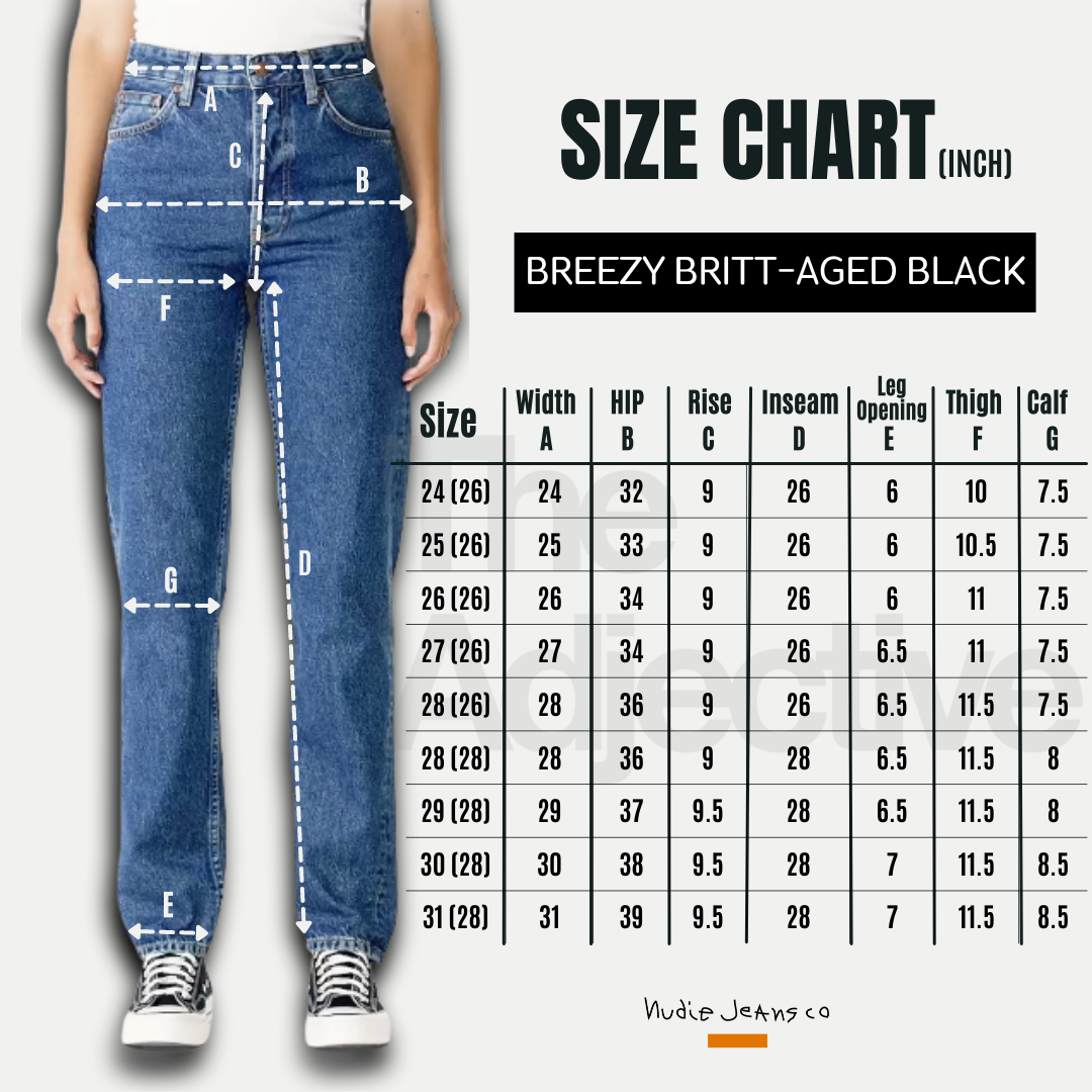 Breezy Britt-Aged Black I Nudie Jeans