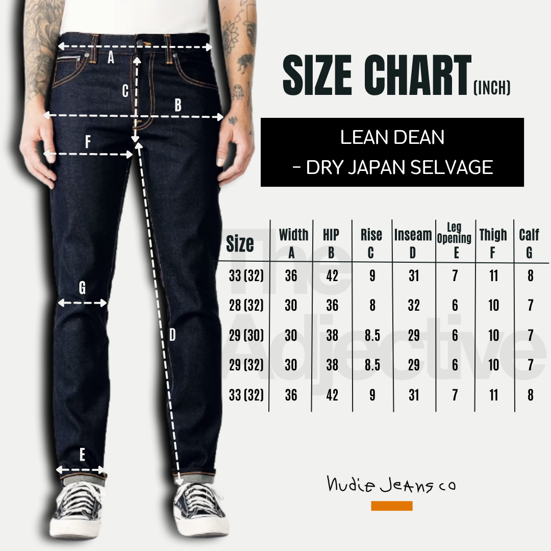 Lean Dean-Dry Japan Selvage I Nudie Jeans
