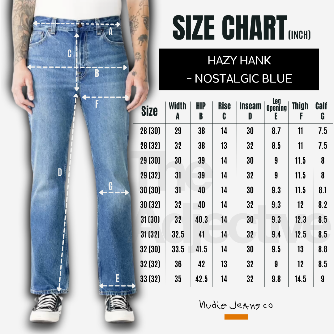 Hazy Hank-Nostalgic Blue l Nudie Jeans